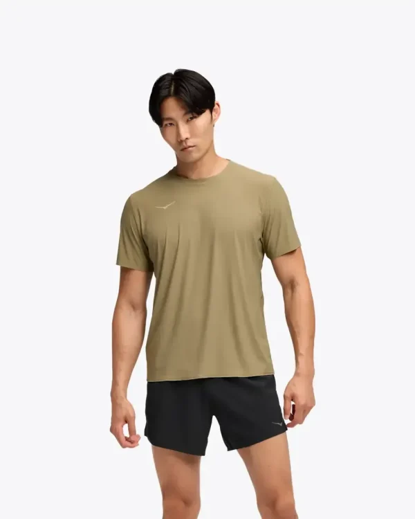 HOKA Airolite Short Sleeve 2.0 Wild Mushroom