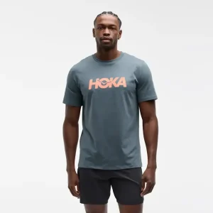 HOKA Core Logo Graphic Tee Faded Navy