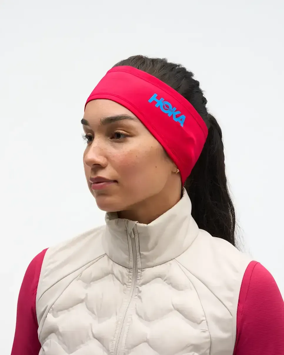 HOKA ColdSnap Fleece Headband Cerise