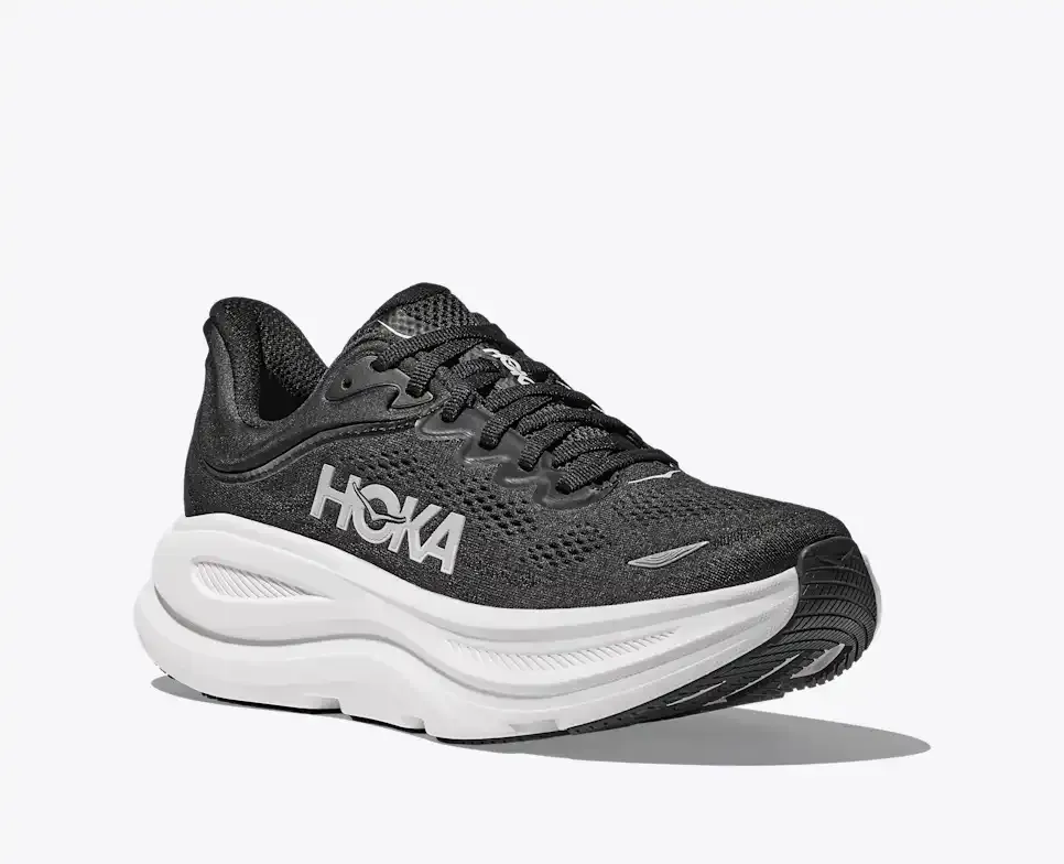HOKA Bondi 9 Black White (Women's)