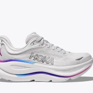 HOKA Bondi 9 Cosmic Grey White Mesh (Women's)
