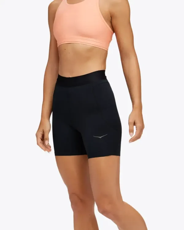HOKA Novafly 6” Knit Short Black (Women's)
